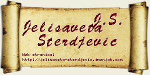 Jelisaveta Sterđević vizit kartica